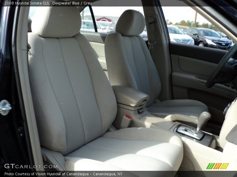 Deepwater Blue / Gray 2008 Hyundai Sonata GLS