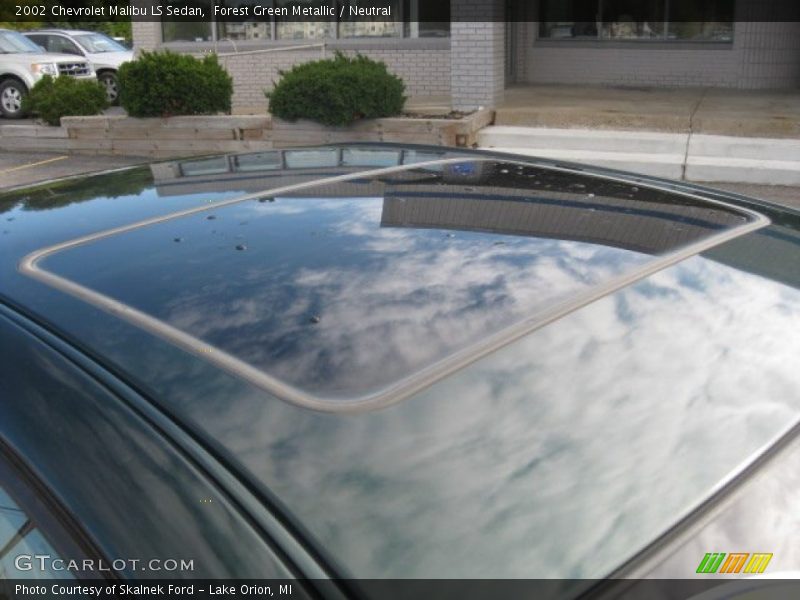 Forest Green Metallic / Neutral 2002 Chevrolet Malibu LS Sedan