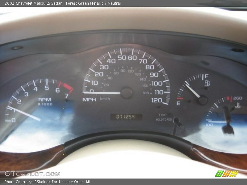 Forest Green Metallic / Neutral 2002 Chevrolet Malibu LS Sedan