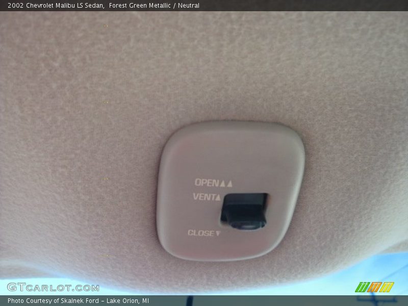 Forest Green Metallic / Neutral 2002 Chevrolet Malibu LS Sedan