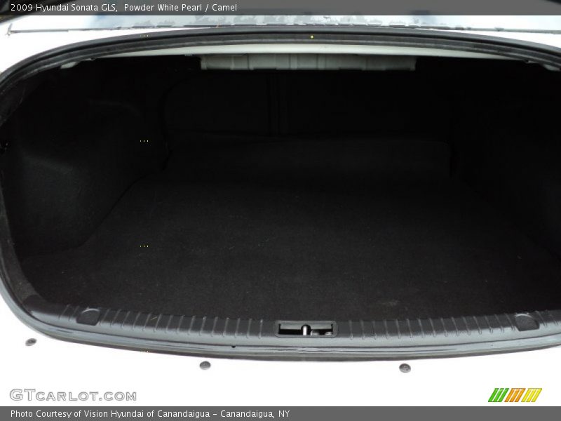 Powder White Pearl / Camel 2009 Hyundai Sonata GLS