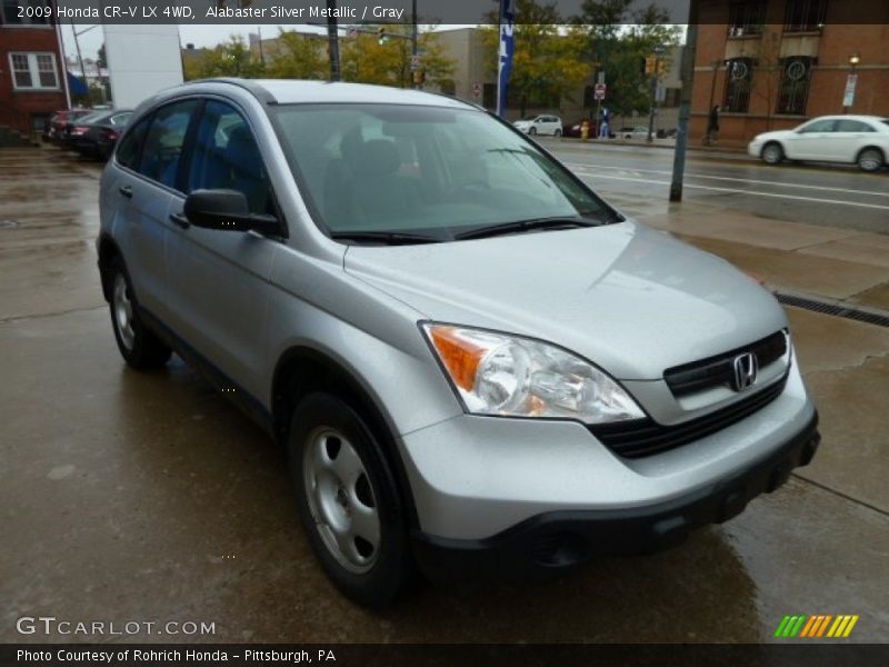 Alabaster Silver Metallic / Gray 2009 Honda CR-V LX 4WD