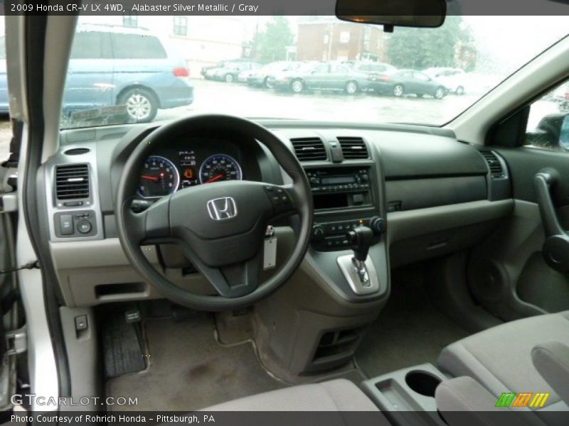 Gray Interior - 2009 CR-V LX 4WD 