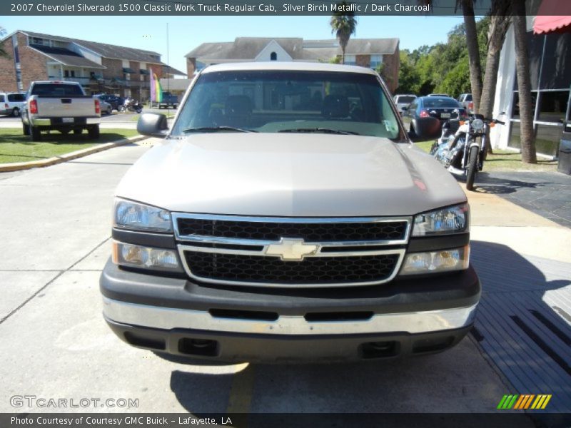 Silver Birch Metallic / Dark Charcoal 2007 Chevrolet Silverado 1500 Classic Work Truck Regular Cab