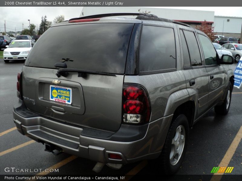 Silverstone Metallic / Light Gray 2008 Chevrolet TrailBlazer LS 4x4