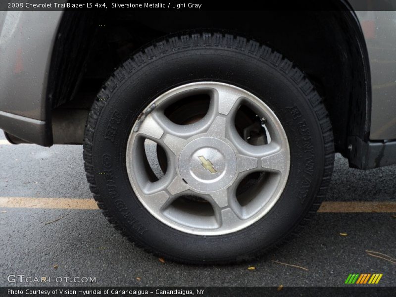 Silverstone Metallic / Light Gray 2008 Chevrolet TrailBlazer LS 4x4