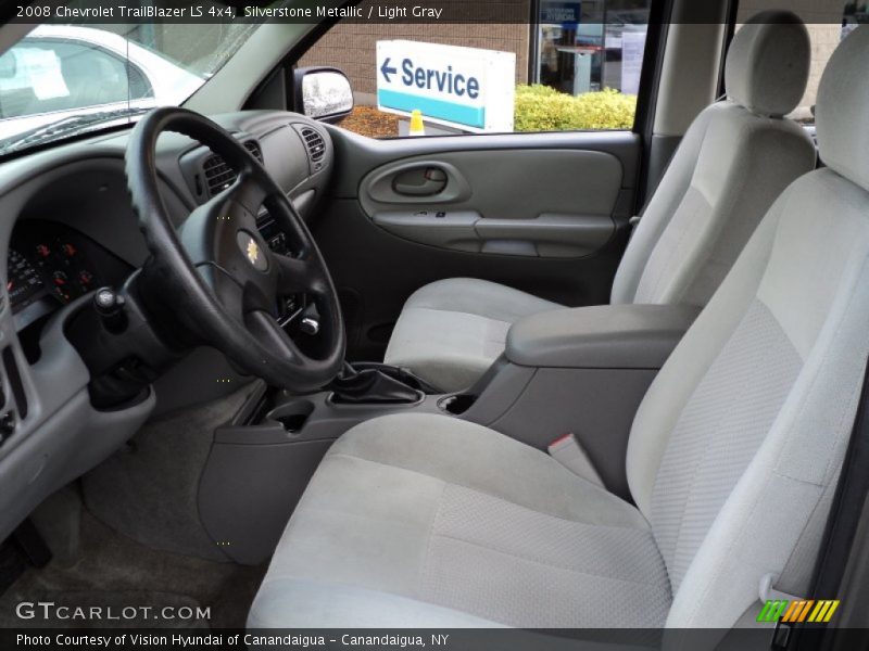 Silverstone Metallic / Light Gray 2008 Chevrolet TrailBlazer LS 4x4