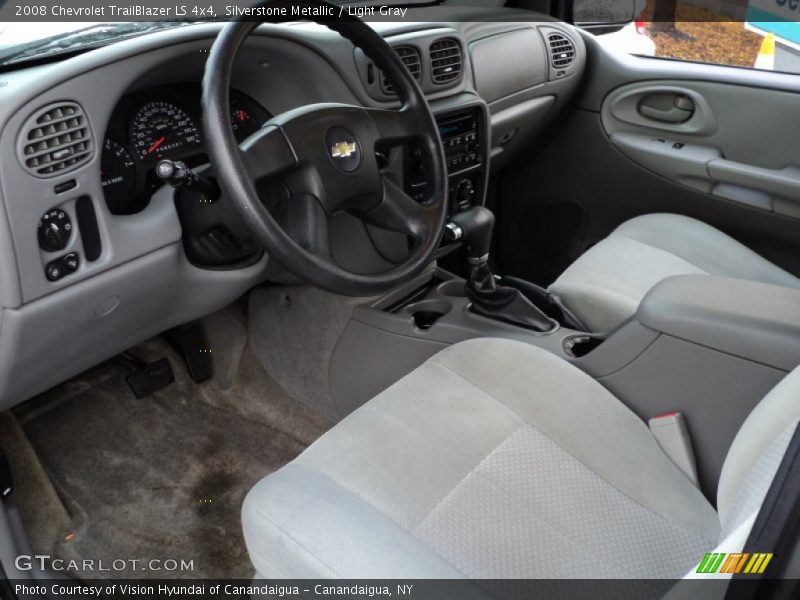 Silverstone Metallic / Light Gray 2008 Chevrolet TrailBlazer LS 4x4