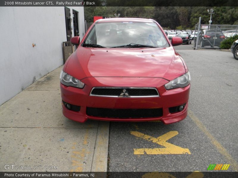 Rally Red Pearl / Black 2008 Mitsubishi Lancer GTS