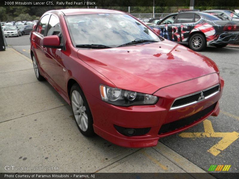 Rally Red Pearl / Black 2008 Mitsubishi Lancer GTS