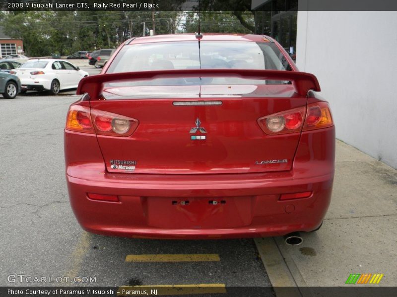 Rally Red Pearl / Black 2008 Mitsubishi Lancer GTS