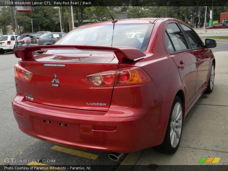 Rally Red Pearl / Black 2008 Mitsubishi Lancer GTS