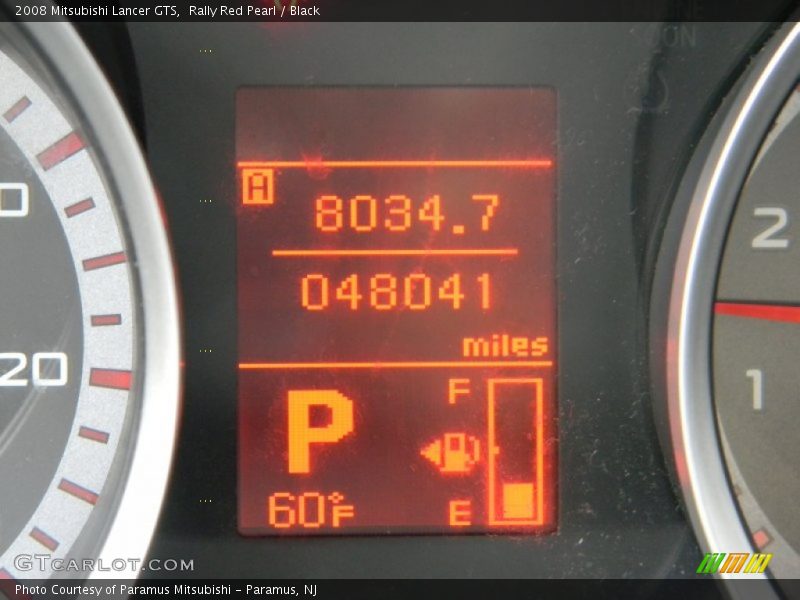 Rally Red Pearl / Black 2008 Mitsubishi Lancer GTS