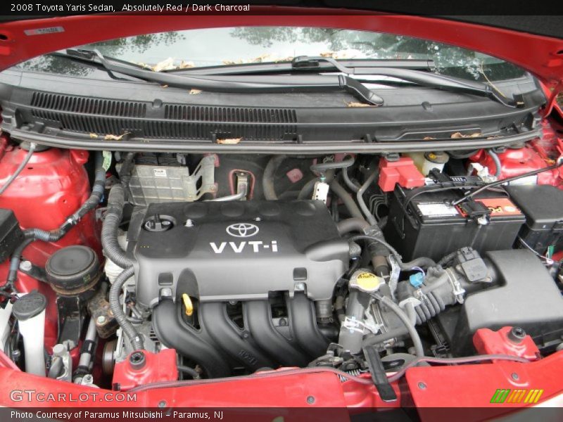 Absolutely Red / Dark Charcoal 2008 Toyota Yaris Sedan