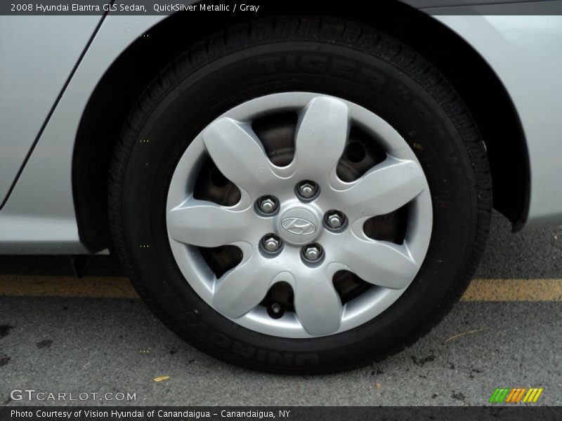 QuickSilver Metallic / Gray 2008 Hyundai Elantra GLS Sedan