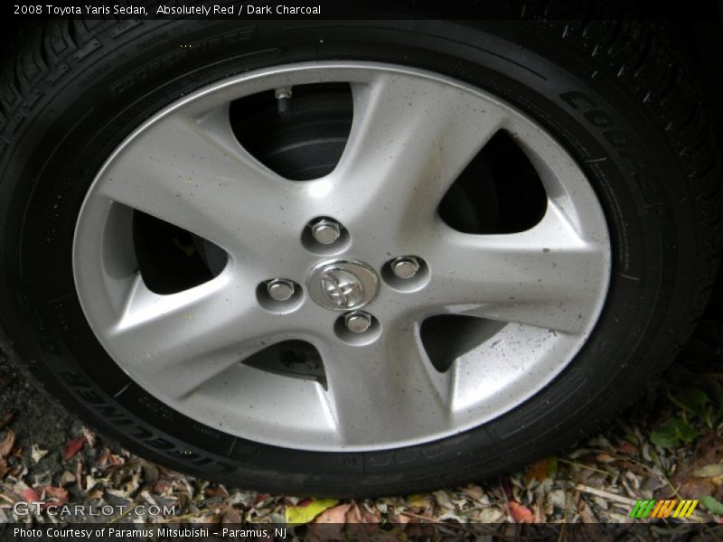 Absolutely Red / Dark Charcoal 2008 Toyota Yaris Sedan