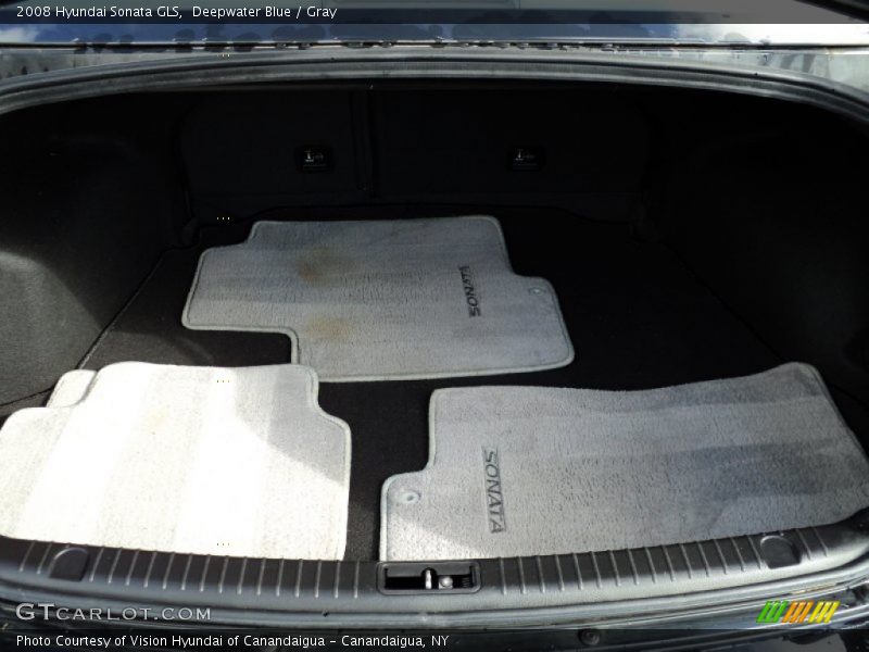 Deepwater Blue / Gray 2008 Hyundai Sonata GLS
