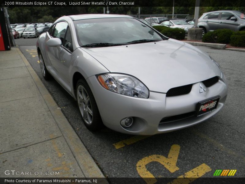 Liquid Silver Metallic / Dark Charcoal 2008 Mitsubishi Eclipse GT Coupe