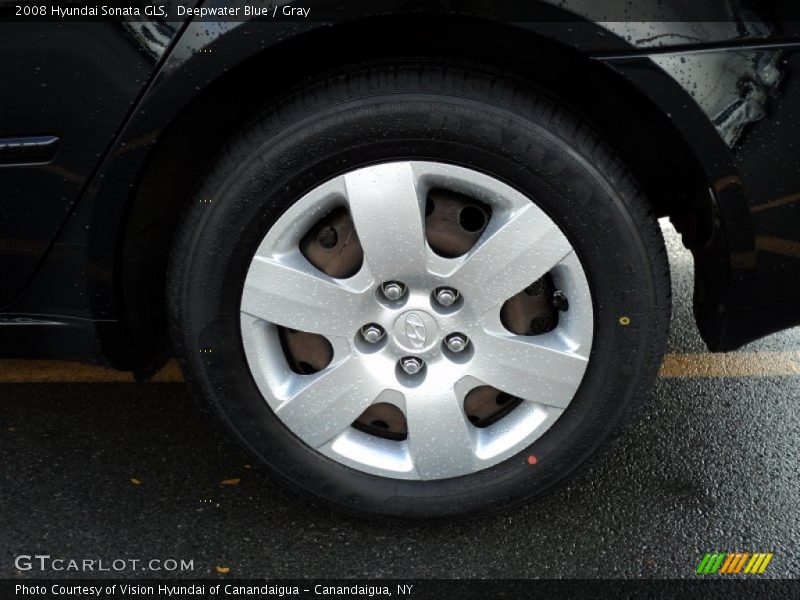 Deepwater Blue / Gray 2008 Hyundai Sonata GLS