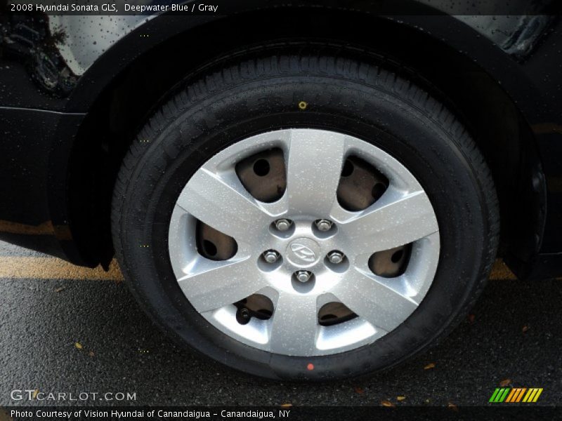 Deepwater Blue / Gray 2008 Hyundai Sonata GLS