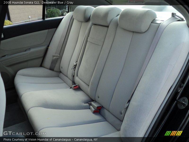 Deepwater Blue / Gray 2008 Hyundai Sonata GLS