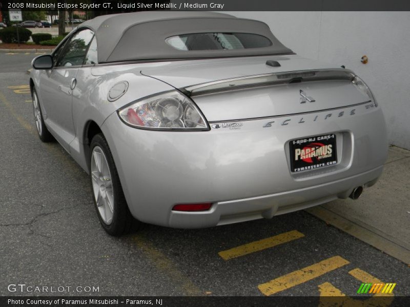 Liquid Silver Metallic / Medium Gray 2008 Mitsubishi Eclipse Spyder GT