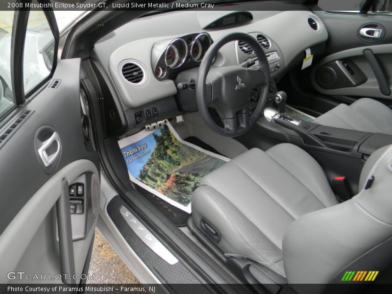  2008 Eclipse Spyder GT Medium Gray Interior