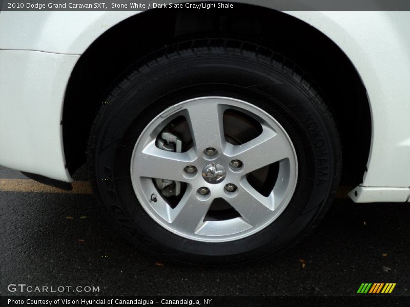Stone White / Dark Slate Gray/Light Shale 2010 Dodge Grand Caravan SXT