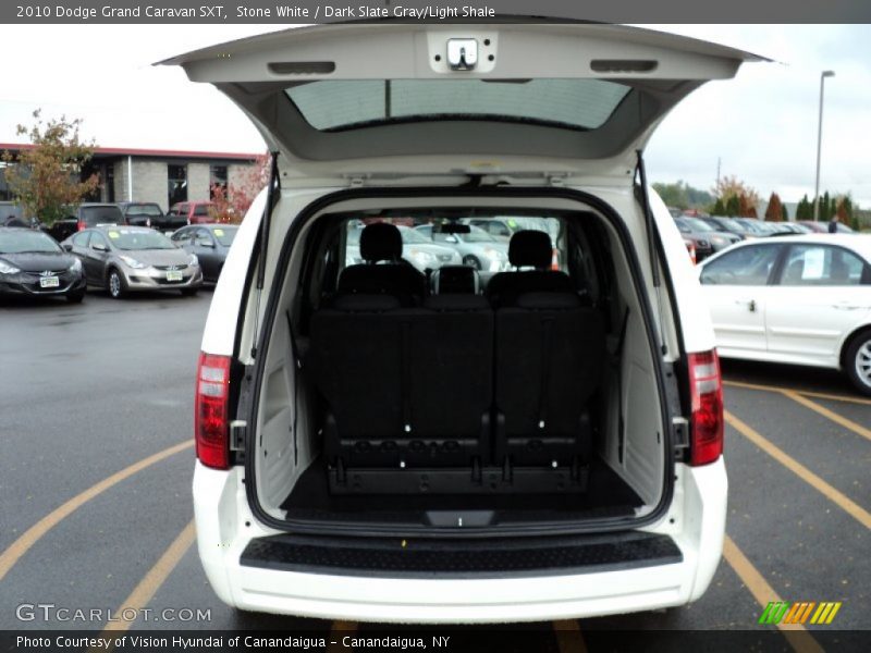 Stone White / Dark Slate Gray/Light Shale 2010 Dodge Grand Caravan SXT