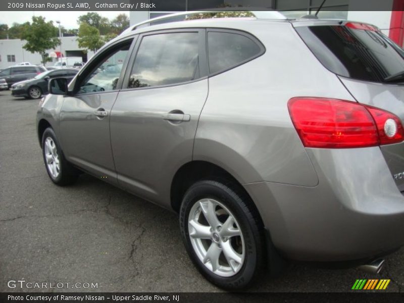 Gotham Gray / Black 2009 Nissan Rogue SL AWD