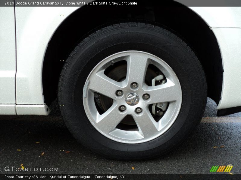 Stone White / Dark Slate Gray/Light Shale 2010 Dodge Grand Caravan SXT