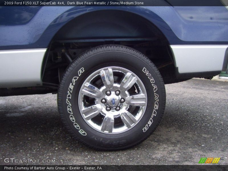 Dark Blue Pearl Metallic / Stone/Medium Stone 2009 Ford F150 XLT SuperCab 4x4