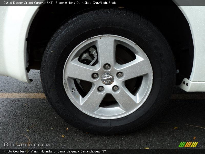 Stone White / Dark Slate Gray/Light Shale 2010 Dodge Grand Caravan SXT