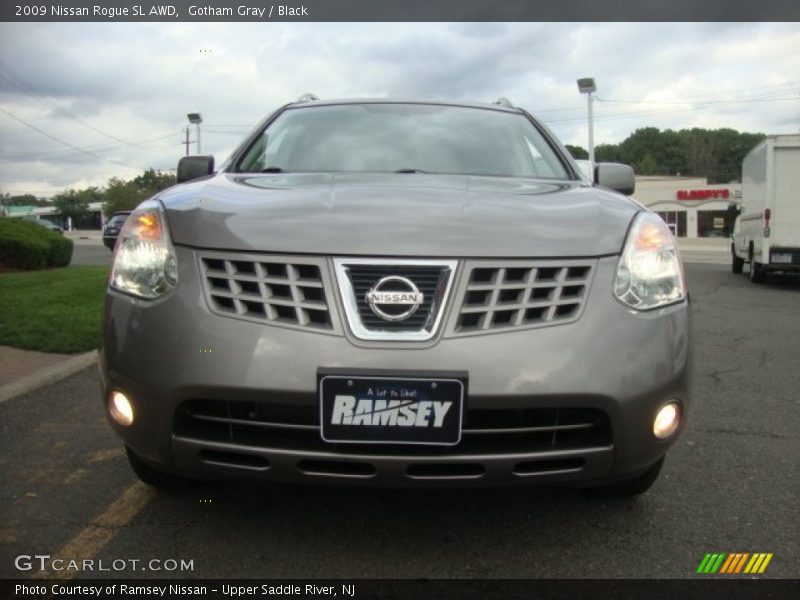 Gotham Gray / Black 2009 Nissan Rogue SL AWD