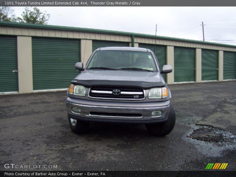 Thunder Gray Metallic / Gray 2001 Toyota Tundra Limited Extended Cab 4x4
