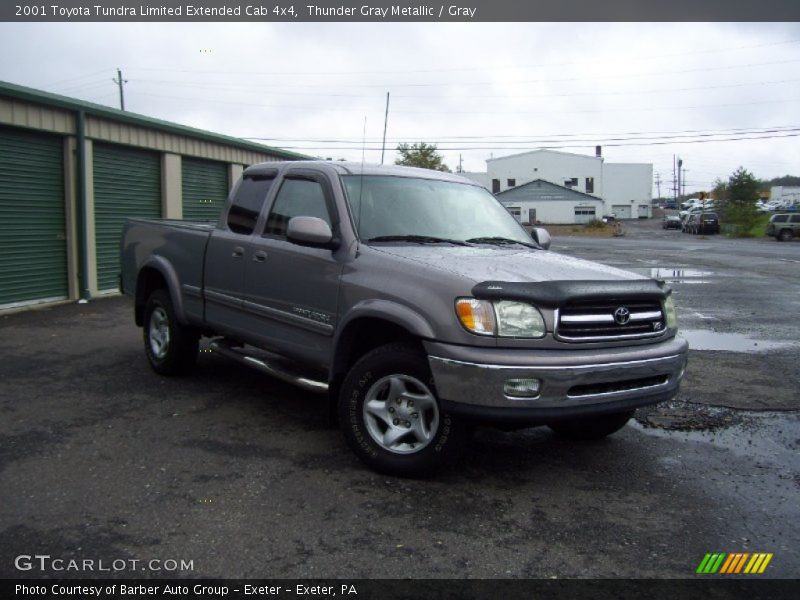 Thunder Gray Metallic / Gray 2001 Toyota Tundra Limited Extended Cab 4x4