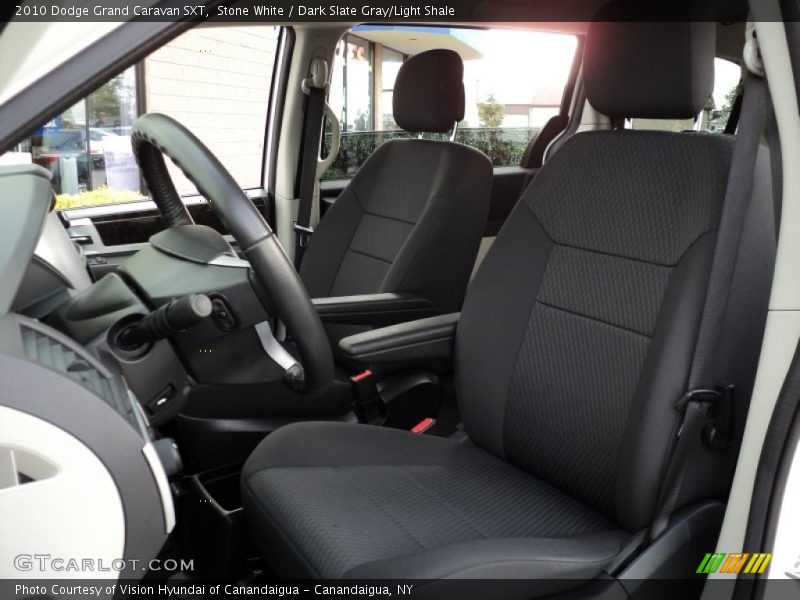 Stone White / Dark Slate Gray/Light Shale 2010 Dodge Grand Caravan SXT