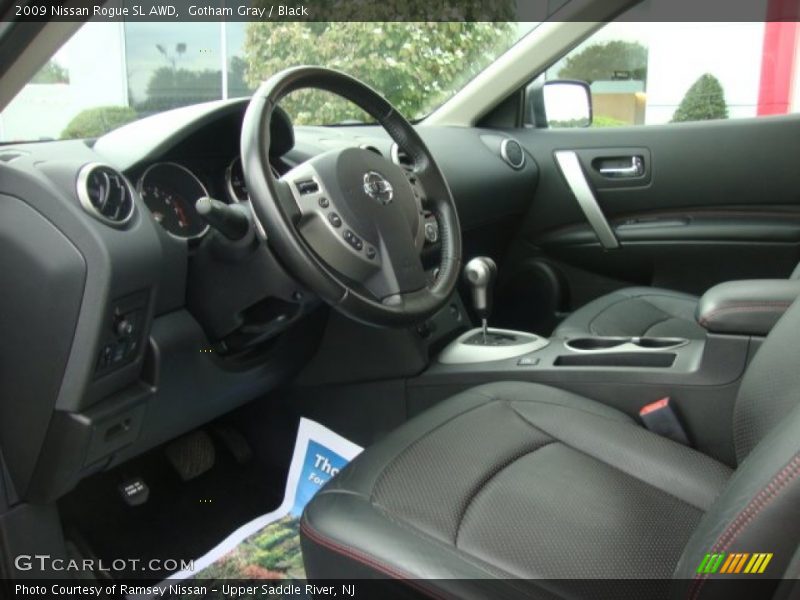 Gotham Gray / Black 2009 Nissan Rogue SL AWD