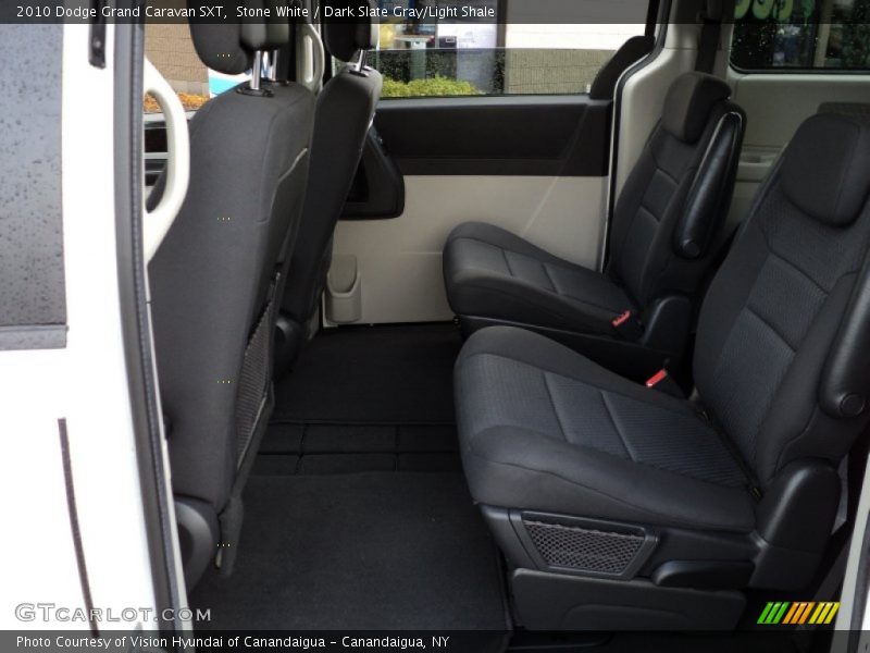Stone White / Dark Slate Gray/Light Shale 2010 Dodge Grand Caravan SXT