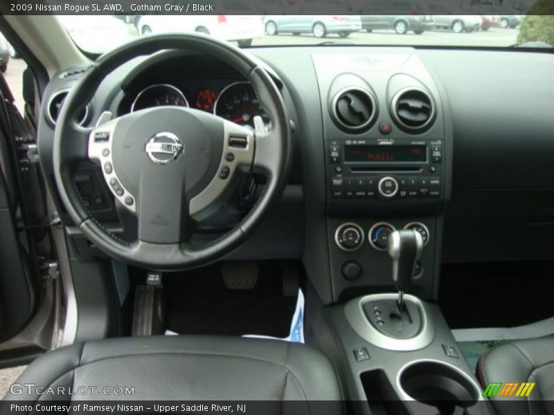 Gotham Gray / Black 2009 Nissan Rogue SL AWD