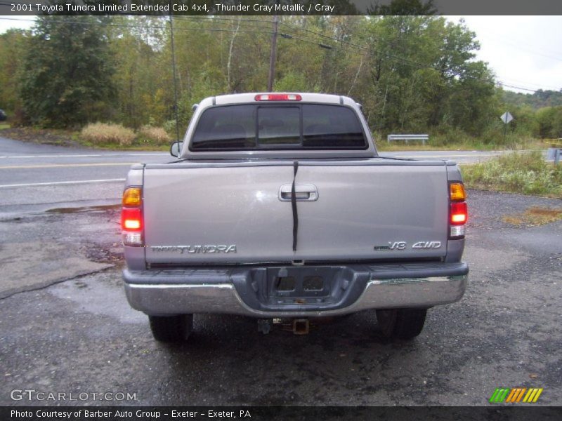 Thunder Gray Metallic / Gray 2001 Toyota Tundra Limited Extended Cab 4x4