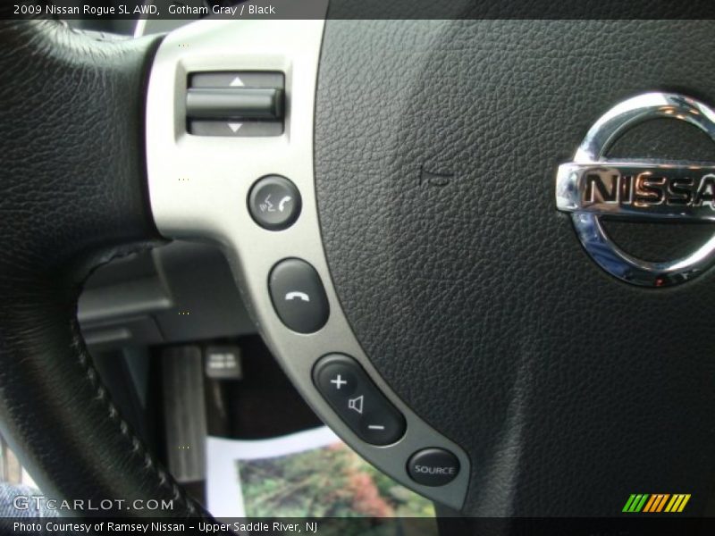 Gotham Gray / Black 2009 Nissan Rogue SL AWD