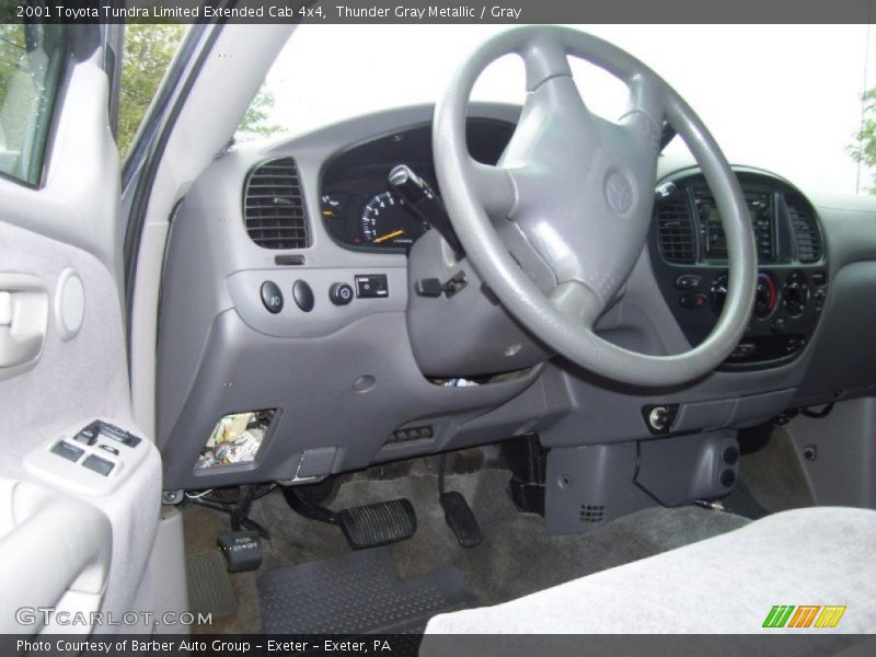 Thunder Gray Metallic / Gray 2001 Toyota Tundra Limited Extended Cab 4x4