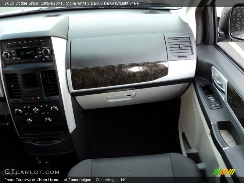 Stone White / Dark Slate Gray/Light Shale 2010 Dodge Grand Caravan SXT