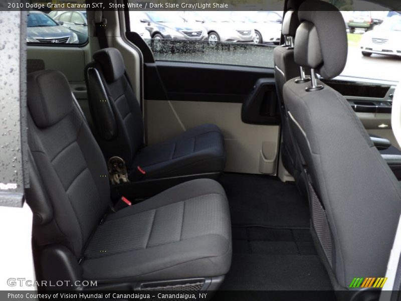 Stone White / Dark Slate Gray/Light Shale 2010 Dodge Grand Caravan SXT