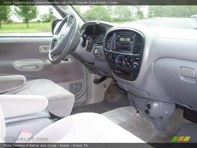 Thunder Gray Metallic / Gray 2001 Toyota Tundra Limited Extended Cab 4x4