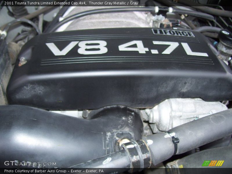 Thunder Gray Metallic / Gray 2001 Toyota Tundra Limited Extended Cab 4x4