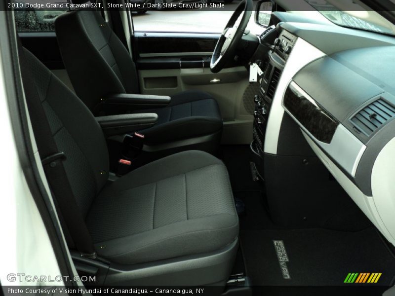 Stone White / Dark Slate Gray/Light Shale 2010 Dodge Grand Caravan SXT