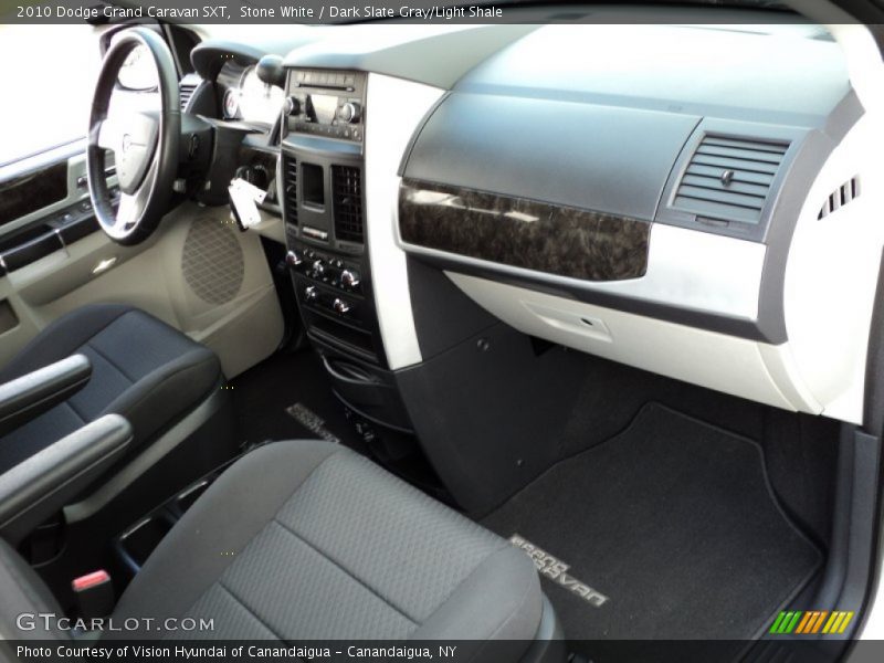 Stone White / Dark Slate Gray/Light Shale 2010 Dodge Grand Caravan SXT