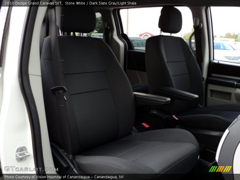 Stone White / Dark Slate Gray/Light Shale 2010 Dodge Grand Caravan SXT